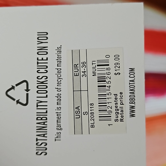 NWT BB DAKOTA Multi-colored Maxi Dress SZ SM - Picture 4 of 4